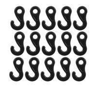 POPETPOP 100 Ganchos de Plástico Pom para Toldos y Tiendas de Campaña, Forma de Gancho Curvado, Ligeros y Portátiles, Ideales para Viajes y Fotografía al Aire Libre Estilo Varios Estilos