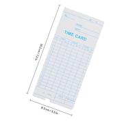 POPETPOP 100 Hojas de Tarjetas de Asistencia de Papel para Control Horario Empleados Diseño Flexible y Almacenamiento Conveniente para Oficina