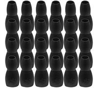 POPETPOP 100 Piezas Almohadilla Caja Atadura De Perro Cuerdas Afuera Barrera Escapar Hebillas con Patrón De Garra De Perro. Rastreador Piezas De Correa para Mascotas Criar Black Goma Blanda