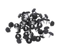 POPETPOP 100 Piezas Almohadillas para Pies Ajustables para Muebles Tornillo Pies De Nivelación De Muebles Patas De Mesa Ajustables Almohadillas para Nivelar Muebles Nivelador Aleación Black