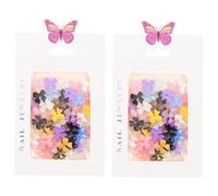 POPETPOP 100 piezas Decoraciones Moño para Uñas Adhesivas Accesorios de Nail Art para Mujeres para Bodas y Fiestas Hechas de Resina Segura y Fáciles de Usar