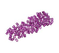 POPETPOP 100 Piezas Pinzas para Rastas de Metal de Aluminio Cuentas Pinzas para Trenzas Accesorios para Rastas para Decoración de Trenzas y Peinado