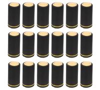 POPETPOP 100piezas Unidades de Cápsulas Termorretráctiles para Botellas de Vino Sellado Profesional para Conservar el Vino con Diseño de Anillo Dorado Negro