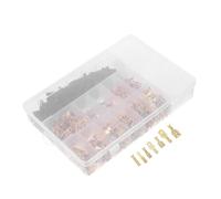 POPETPOP 1050 Piezas Kit de Terminales de Conexión Rápida Macho y Hembra de Latón con Aislamiento de Tubo Termorretráctil Surtido para Cableado Eléctrico Audio de Coche y Proyectos