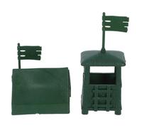 POPETPOP 10juego Juguetes De Torre De Centinela Kit De Maqueta De Paisaje para Accesorios De Carpa De Postes Realista De Decoraciones para Escenografía De Bricolaje Suministros para