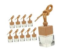 POPETPOP 10piezas Botellas Colgantes Para Coche Frascos De Vidrio Transparentes Para Difusor De Aceite Esencial Ambientador Perfumado Accesorio Aromaterapia Automóviles