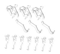POPETPOP 10Piezas Clips de Transparentes Uso Hogar Oficina y Tiendas