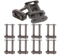 POPETPOP 10piezas Conjunto Eslabones de Cadena para Bicicleta Cierre Doble Nivel Resistente de Acero Enlace Rápido para Cadenas de Rodillos de Enlace Completo Instalación Sencilla