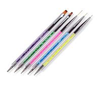 POPETPOP 10piezas Pluma Perforadora De Uñas Bolígrafo Para Puntear Uñas Punta Doble Herramienta De Arte Para Manicura Bolígrafo De Gel Uv Para Decoración Casa