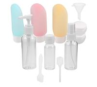 POPETPOP 11piezas Kit de Botellas de Viaje Vacías para Cosméticos Contenedores Portátiles Prueba de Fugas Botellas Rellenables para Lociones Productos de Cuidado Piel Viajes