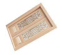 POPETPOP 12, Doble Hoja sin Pintar, Decoración Miniatura para Muebles de Muñecas, Accesorio de Puerta para Casa de Hadas