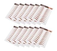 POPETPOP 12 Hojas Pegatinas Impermeables para Cejas Tatuajes de Cejas Prueba de Agua de Pegatinas Despegables para Postizas Suministros de Maquillaje para Moldear y Peinar Realistas