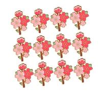 POPETPOP 12 Piezas Broche Metálico de Flor de Pins para Ropa Diseño Esmaltado Duradero Accesorios Versátiles para Vestidos Chaquetas y Bolsos para Eventos y Uso Diario