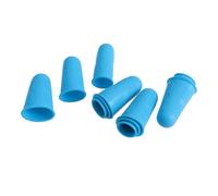 POPETPOP 12 piezas Guantes Protectores de Dedos de Silicona Antideslizantes y Resistentes al Calor Tallas Pequeña Mediana y Grande para Cuidado de Uñas y Reparación Electrónica Color Azul