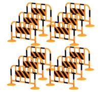 POPETPOP 12 Piezas Mini Vallas de Tráfico Juguete de de Tráfico Barricadas de Seguridad para rol Educativo Seguros y Reproducción Realista para Desarrollo Cognitivo