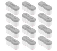 POPETPOP 12 Piezas Parachoques de Asiento de Bidé, Almohadilla para Asiento de Inodoro Autoadhesiva Abs Tpe Eva, Soporte Firme y Silencioso, para Uso Doméstico y Comercial