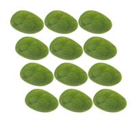 POPETPOP 12 Piezas Roca de Musgo Artificial Verde de Espuma