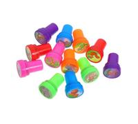 POPETPOP 12 piezas Sellos Infantiles de Animales con Autoentintado Mini Estampillas Fáciles de Usar y Lavar para Manualidades Recompensas Escolares y Fiestas Diseño Adorable para Niñas
