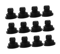 POPETPOP 12 Piezas Tapón De Pie para Olla Arrocera Pies De Repuesto De Goma Reemplazo De Pies De Goma Accesorios para Cocinar Accesorios De Olla De Cocción Lenta Black Caucho