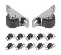 POPETPOP 12 Ruedas Guía para Cajones de 05 Pulgadas 127 CM Rodillos Pequeños Direccionales de Repuesto para Muebles Ideales para Armarios Escritorios y Bancos de Trabajo Espacios