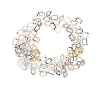 POPETPOP 120 Piezas Mini Dollhouse Picture Frames Retro Vintage Alloy Tiny Photo Frame Ornaments For DIY Crafting Home Party Festival Micro Gallery Decor