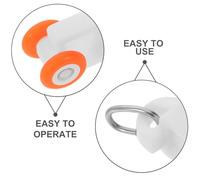 POPETPOP 120 Unidades Rodillos de Deslizamiento para Riel de Cortina Plástico Doble Rueda Ruedas Guía para Rieles Eléctricos de Techo Accesorios Silenciosos para Cortinas de Ventana