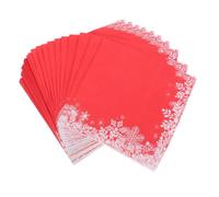 POPETPOP 120piezas Servilletas Navideñas Rojas Copos de Servilletas Desechables para Fiestas de Cena de Invierno Decoración de Mesa de Comedor