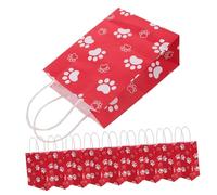 POPETPOP 12piezas Bolsas de Papel Forma de Pata de Perro Colorido para Guardar Golosinas para Celebraciones Infantiles y Regalos Festivos