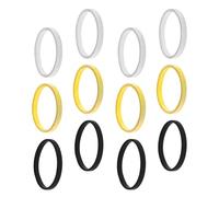 POPETPOP 12piezas Pulsera De Resorte De Metal Sujetadores Elásticos Antideslizantes Para Mangas Largas Pulsera Gruesa Para Brazalete De Puño Para Hombre Brazaletes De Metal Para Fiesta