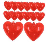 POPETPOP 14 Piezas Cajas de Dulces en Forma de Corazón Rellenable Rojo 65X63X37 MM para Decoración de Fiestas de San Valentín y Bodas Juguetes DIY