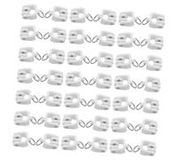POPETPOP 140 Piezas Riel de Cortina Deslizante con Rodillos Plásticos Carriles Curvos para Montaje Techo y Pared Sistema Silencioso para Dormitorio Baño y Sala Accesorios para Divisor de