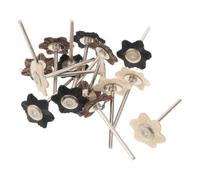POPETPOP 15 Piezas Cepillo para Taladro, Cepillo de Rueda Abrasiva Hexagonal T Tipo, Cabezal de Pulido para Amoladora Eléctrica, para Metal y Azulejos, Restauración de Muebles,