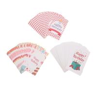 POPETPOP 150 Unidades Tarjetas de Cumpleaños Divertidas con Sobres, Papel, | Escribible por Detrás, Personalización Diy, Celebración de Cumpleaños, Paquete con Sobres, Obsequio