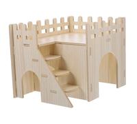 POPETPOP 1juego Casa De Madera para Hámsteres Refugio Decorativo Duradero y Resistente Mordidas para Jaulas De Roedores y Mascotas Pequeñas