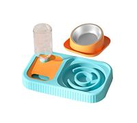 POPETPOP 1juego Comedero y Bebedero Doble para Mascotas Kit De Alimentación Desmontable Dispensador De Agua para Gatos y Perros Diseño Antivuelco