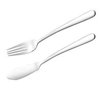 POPETPOP 1juego Cubiertos de Acero Inoxidable para Mesa Cuchillo y Tenedor para Pescado Diseño Ergonómico Resistente y Práctico para Hogar y Restaurante para Cenas y Barbacoas