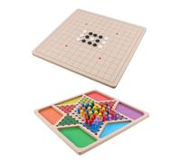 POPETPOP 1Juego Damas Gobang para Juguete Educativo Fiesta Familiar y Entretenimiento Infantil para Guarderías