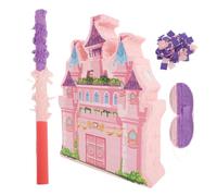 POPETPOP 1juego Piñata Castillo Princesa Para Cumpleaños Decoración De Fiesta Infantil De Romper Dulces y Accesorios Incluye Palos y Confeti