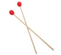 POPETPOP 1par Baquetas de Marimba con Mango de Madera y Cabeza Envolvente de Lana para Instrumentos de Percusión Palillos de Madera para Xilófono y Metalófono Accesorios para Practicar