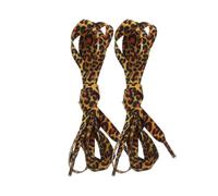 POPETPOP 1par Cordones Planos con Estampado de Leopardo para Mujer y Hombre Cordones Deportivos y Casuales para Zapatillas Accesorios de Calzado Versátiles y Fáciles de Atar