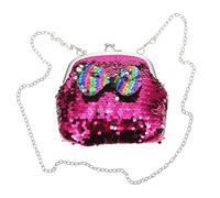 POPETPOP 1Pieza Crossbody de Niña con Lentejuelas y Bowknot de Hombro Decorativo y Espaciosa y Almacenamiento de Accesorios