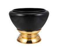 POPETPOP 1pieza Cuenco de Sonido Budista Grande de Cobre Negro para Yoga y Meditación Cuenco Tibetano Duradero para Terapia y Calma Mental Accesorio Esencial para Prácticas Mindfulness