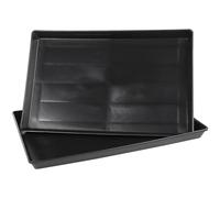 POPETPOP 2 Bandejas para Jaulas de Mascotas 44x29x3 Cm, Bandejas de Plástico Resistentes para Orinal de Pájaros, Perros y Conejos, Soporte Práctico y Fácil Limpieza para Jaulas Pequeñas