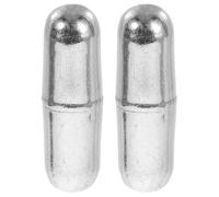 POPETPOP 2 Barras Agitadoras Magnéticas Herramienta Segura y Fácil de Usar de Acero Inoxidable Plata para Laboratorios en Entornos de Investigación Científica Reutilizable