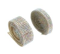 POPETPOP 2 Cinta Autoadhesiva de Estrás Brillantes para Manualidades Rhinestone para Decoración DIY para Decoración de Coches y Teléfonos