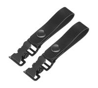 POPETPOP 2 Clips Porta Guantes de Bombero, Clip para Casco, Antipérdida, Fácil Sujeción, Cuero Plástico Hierro, para Cinturón, Bolsa de Trabajo y Mochila de Herramientas, Motoristas