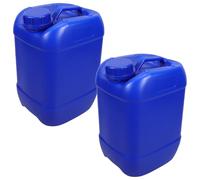 POPETPOP 2 Contenedores de Plástico Apilables de 5L con Tapa y Asa Ergonómica Contenedores para Almacenamiento de Líquidos y Agua Jarras Seguras para Camping y Uso Doméstico Graduación