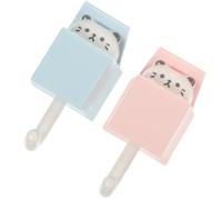 POPETPOP 2 Ganchos Adhesivos de Pared Diseño de Animales, para Colgar Llaves y Abrigos, Material Abs, Decoración Adorable para Baño y Habitación