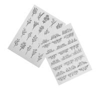 POPETPOP 2 Hojas de Patrones de Bordado Bohemio Hidrosolubles para Proyectos de Bordado DIY Papel Soluble en Agua y Adecuado para Varios Tipos de Hilo