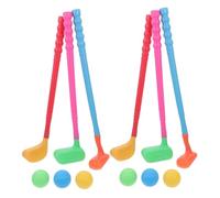 POPETPOP 2 Juegos Conjunto de Mini Golf para Palos de Golf y de Plástico Colores Aleatorios Juguete Deportivo para Actividades Interior para Desarrollo Físico y Mental Color Aleatorio